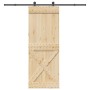 Puerta corredera con herrajes madera maciza de pino 85x210 cm von , Türen - Ref: Foro24-3332768, Preis: 193,72 €, Rabatt: %