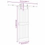 Puerta corredera con herrajes madera maciza de pino 70x210 cm de , Puertas - Ref: Foro24-3332658, Precio: 164,58 €, Descuento: %