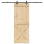 Puerta corredera con herrajes madera maciza de pino 85x210 cm by , Doors - Ref: Foro24-3332780, Price: 204,67 €, Discount: %