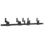 Kit de herrajes para puertas correderas acero negro 152,5 cm by , Door items - Ref: Foro24-3295731, Price: 129,52 €, Discount: %