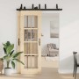 Kit de herrajes para puertas correderas acero negro 152,5 cm by , Door items - Ref: Foro24-3295731, Price: 129,52 €, Discount: %