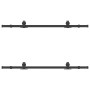 Kit de herrajes para puertas correderas acero negro 152,5 cm by , Door items - Ref: Foro24-3295731, Price: 129,52 €, Discount: %