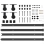Kit de herrajes para puertas correderas acero negro 152,5 cm by , Door items - Ref: Foro24-3295727, Price: 119,66 €, Discount: %