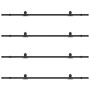 Kit de herrajes para puertas correderas acero negro 427 cm | Foro24.es | Tu tienda online para hogar, jardín y más Foro24.es