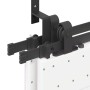 Kit de herrajes para puertas correderas acero negro 427 cm | Foro24.es | Tu tienda online para hogar, jardín y más Foro24.es