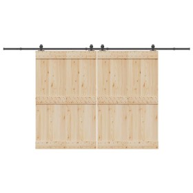 Kit de herrajes para puertas correderas acero