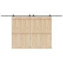 Kit de herrajes para puertas correderas acero negro 400 cm | Foro24.es | Tu tienda online para hogar, jardín y más Foro24.es