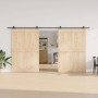 Kit de herrajes para puertas correderas acero negro 400 cm | Foro24.es | Tu tienda online para hogar, jardín y más Foro24.es