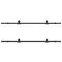 Kit de herrajes para puertas correderas acero negro 400 cm | Foro24.es | Tu tienda online para hogar, jardín y más Foro24.es
