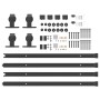 Kit de herrajes para puertas correderas acero negro 400 cm | Foro24.es | Tu tienda online para hogar, jardín y más Foro24.es