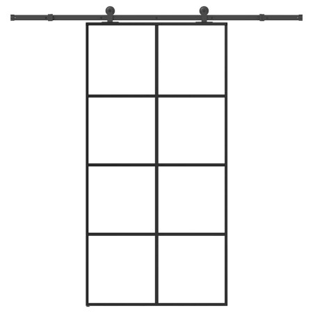 Puerta corredera set herrajes vidrio ESG aluminio 102,5x205 cm von , Türen für zu Hause - Ref: Foro24-3332903, Preis: 236,64 ...