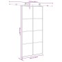 Puerta corredera set herrajes vidrio ESG aluminio 102,5x205 cm von , Türen für zu Hause - Ref: Foro24-3332903, Preis: 236,64 ...
