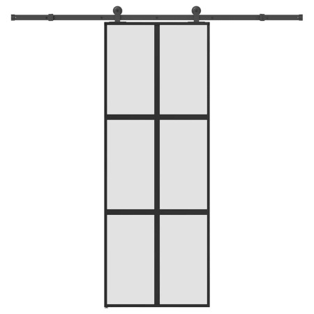 Puerta corredera set herrajes vidrio templado aluminio 76x205cm by , Doors for the home - Ref: Foro24-3332962, Price: 257,06 ...