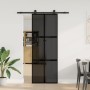 Puerta corredera set herrajes vidrio templado aluminio 76x205cm von , Türen für zu Hause - Ref: Foro24-3332983, Preis: 230,76...