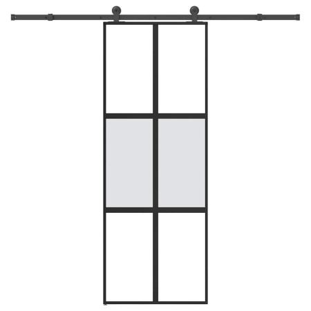 Puerta corredera set herrajes vidrio templado aluminio 76x205cm | Foro24.es | Tu tienda online para hogar, jardín y más Foro24.es