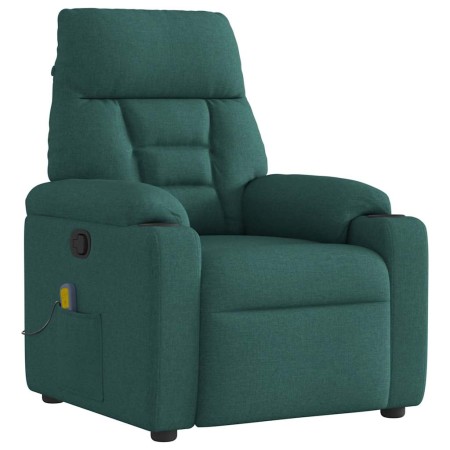 Sillón de masaje reclinable de tela verde oscuro | Foro24.es | Tu tienda online para hogar, jardín y más Foro24.es