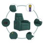 Sillón de masaje reclinable de tela verde oscuro | Foro24.es | Tu tienda online para hogar, jardín y más Foro24.es