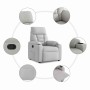 Sillón reclinable de tela gris nube | Foro24.es | Tu tienda online para hogar, jardín y más Foro24.es