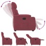 Sillón reclinable de tela rojo tinto de , Sillones - Ref: Foro24-4015545, Precio: 187,14 €, Descuento: %