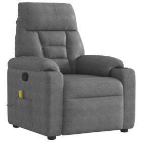 Sillón reclinable de masaje tela de microfibra