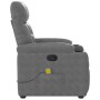 Sillón reclinable de masaje tela de microfibra gris oscuro de , Sillones - Ref: Foro24-4015572, Precio: 214,39 €, Descuento: %