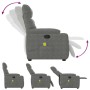 Sillón reclinable de masaje tela de microfibra gris oscuro de , Sillones - Ref: Foro24-4015572, Precio: 214,39 €, Descuento: %