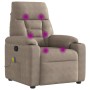 Sillón reclinable de masaje tela de microfibra gris taupe | Foro24.es | Tu tienda online para hogar, jardín y más Foro24.es