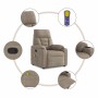 Sillón reclinable de masaje tela de microfibra gris taupe | Foro24.es | Tu tienda online para hogar, jardín y más Foro24.es