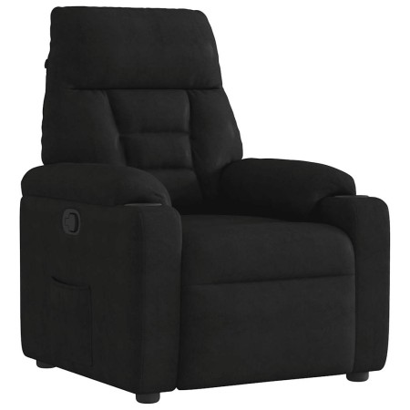 Sillón reclinable tela de microfibra negro | Foro24.es | Tu tienda online para hogar, jardín y más Foro24.es