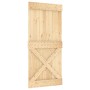 Puerta corredera con herrajes madera maciza de pino 95x210 cm by , Doors - Ref: Foro24-3332794, Price: 221,51 €, Discount: %