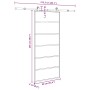 Puerta corredera con set herrajes vidrio ESG aluminio 90x205 cm by , Doors for the home - Ref: Foro24-3332831, Price: 212,73 ...