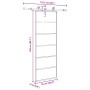 Puerta corredera con set herrajes vidrio ESG aluminio 76x205 cm | Foro24.es | Tu tienda online para hogar, jardín y más Foro24.es