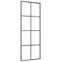 Puerta corredera con set herrajes vidrio ESG aluminio 76x205 cm de , Puertas para el hogar - Ref: Foro24-3332886, Precio: 242...