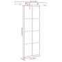 Puerta corredera con set herrajes vidrio ESG aluminio 76x205 cm de , Puertas para el hogar - Ref: Foro24-3332886, Precio: 242...