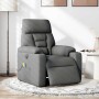Sillón reclinable de masaje eléctrico tela gris oscuro | Foro24.es | Tu tienda online para hogar, jardín y más Foro24.es