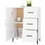 Sperrholz Sideboard glänzend weiß 69,5x34x90 cm von vidaXL, Sideboards - Ref: Foro24-812183, Preis: 78,17 €, Rabatt: %
