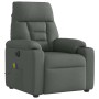 Sillón reclinable de masaje eléctrico tela gris oscuro | Foro24.es | Tu tienda online para hogar, jardín y más Foro24.es