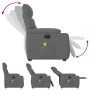 Sillón reclinable de masaje eléctrico tela gris oscuro | Foro24.es | Tu tienda online para hogar, jardín y más Foro24.es