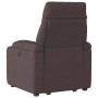 Sillón reclinable elevable tela marrón oscuro | Foro24.es | Tu tienda online para hogar, jardín y más Foro24.es