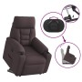 Sillón reclinable elevable tela marrón oscuro | Foro24.es | Tu tienda online para hogar, jardín y más Foro24.es