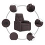 Sillón reclinable elevable tela marrón oscuro | Foro24.es | Tu tienda online para hogar, jardín y más Foro24.es