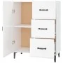Sperrholz Sideboard glänzend weiß 69,5x34x90 cm von vidaXL, Sideboards - Ref: Foro24-812183, Preis: 78,17 €, Rabatt: %