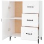 Sperrholz Sideboard glänzend weiß 69,5x34x90 cm von vidaXL, Sideboards - Ref: Foro24-812183, Preis: 79,00 €, Rabatt: %
