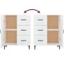 Sperrholz Sideboard glänzend weiß 69,5x34x90 cm von vidaXL, Sideboards - Ref: Foro24-812183, Preis: 78,17 €, Rabatt: %