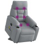 Sillón de masaje reclinable de pie de tela gris claro | Foro24.es | Tu tienda online para hogar, jardín y más Foro24.es