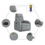 Sillón de masaje reclinable de pie de tela gris claro | Foro24.es | Tu tienda online para hogar, jardín y más Foro24.es