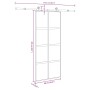 Puerta corredera herrajes 90x205 cm vidrio templado y aluminio von , Türen für zu Hause - Ref: Foro24-3333023, Preis: 282,72 ...