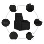 Sillón eléctrico reclinable elevable de tela negro | Foro24.es | Tu tienda online para hogar, jardín y más Foro24.es