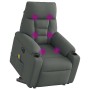 Sillón de masaje eléctrico reclinable elevable tela gris oscuro | Foro24.es | Tu tienda online para hogar, jardín y más Foro24.es