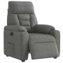 Sillón reclinable eléctrico tela de microfibra gris oscuro | Foro24.es | Tu tienda online para hogar, jardín y más Foro24.es